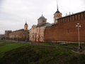 Крепостная стена и здание Смоленской епархии