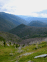 Вид с перевала на долину Курукуля, притока Она